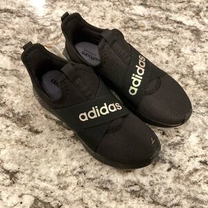 Adidas Pure Motion Adapt Kids Black Slip-On Shoes size 7.5